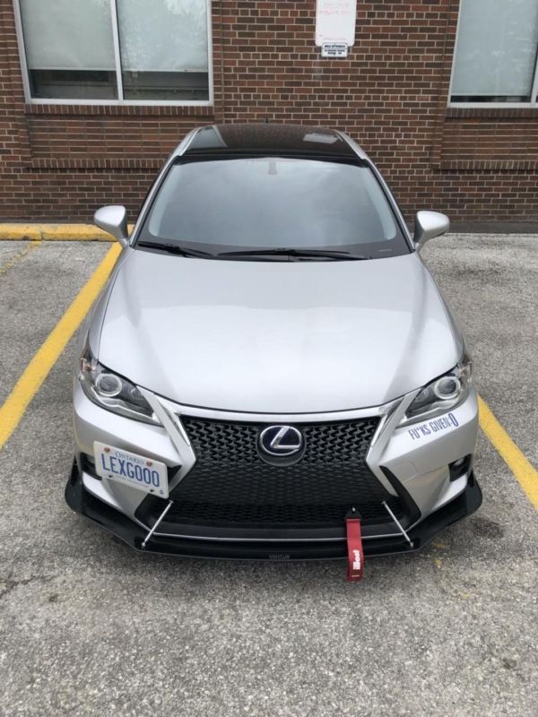 2014-2017 Lexus CT200H 2PC Front Splitter
