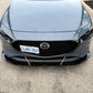 2019-2022 Mazda 3 Sedan/Hatchback 2PC Front Splitter