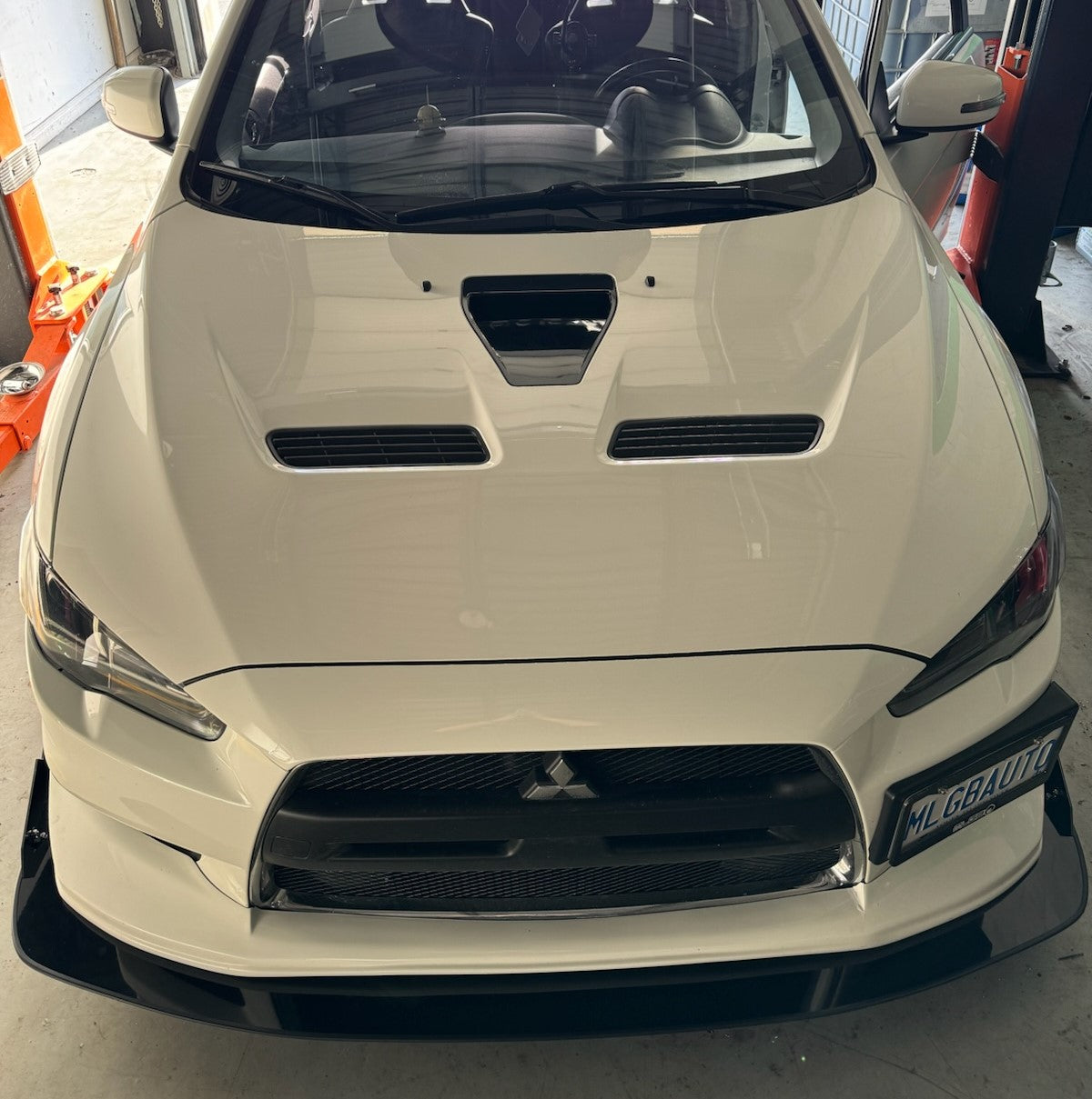 2007-2015 Mitsubishi EVO X Voltex Style Lip 2PC Front Splitter