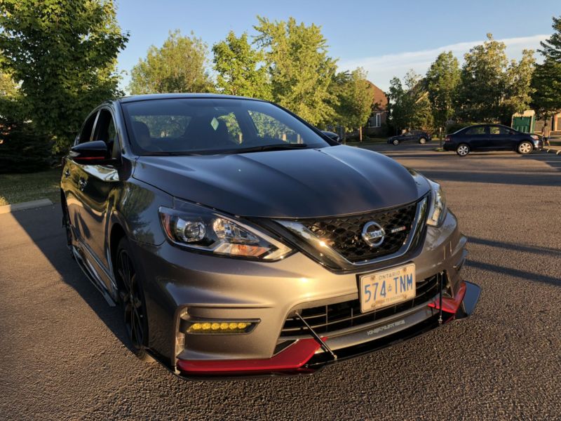 2017-2019 Nissan Sentra Nismo 2PC Front Splitter