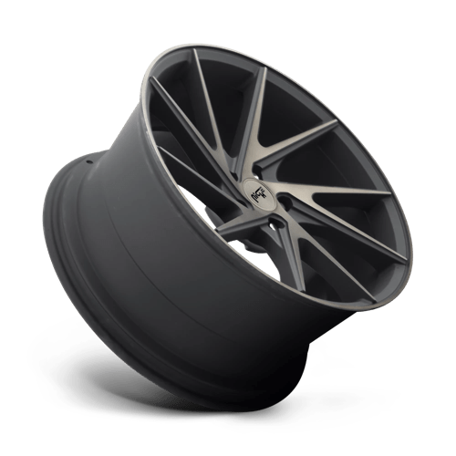 Niche 1PC M163 20X9 5X4.5 MT-BLK-MBR 35MM Wheels
