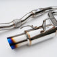 Invidia 08+ WRX Hatch 76mm REGULAR Titanium Tip Cat-back Exhaust