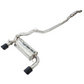 Invidia 15-18 Ford Focus RS Q300 w/Valve Rolled Black Tip Cat-Back Exhaust