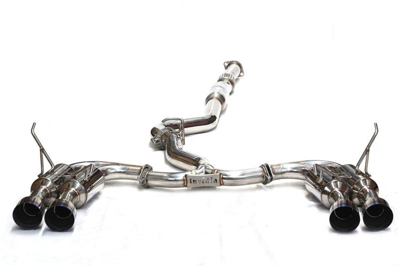 Invidia 2015+ Subaru WRX / STI Gemini/R400 Single Layer Quad Titanium Tip Cat-Back Exhaust