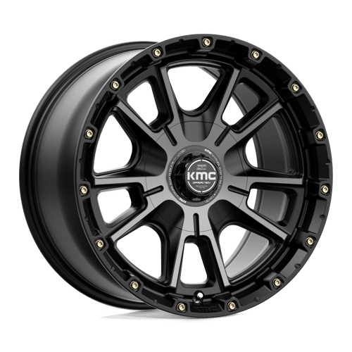 KMC KM100 17X9 6X4.5/5.5 S-BLK GTCC 18MM Wheels