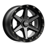 KMC KM101 17X9 5X5.0/5.5 S-BLK GTCC -12MM Wheels