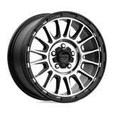 KMC KM542 17X8 5X4.5 S-BLK MACH 35MM Wheels