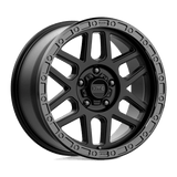 KMC KM544 18X9 5X150 (SS) S-BLK-GB-LP +25 XL Wheels
