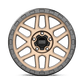 KMC KM544 17X9 5X150 M-BRZ BLK LP -12MM Wheels