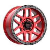 KMC KM544 17X9 5X5.0 C-RED BLK-LP -12MM Wheels