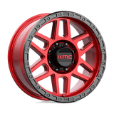 KMC KM544 20X9 8X6.5 C-RED BLK-LP 00MM Wheels
