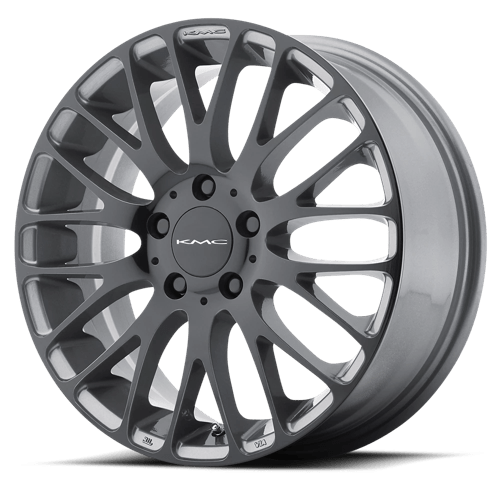 KMC KM693 18X8 5X120 GRAY W BLACK 40MM Wheels