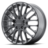 KMC KM693 18X8 5X120 GRAY W BLACK 40MM Wheels
