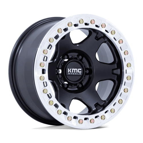 KMC VI BL 17X9 6X5.5 108 -38 S-BLK MACH Wheels