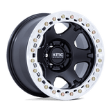 KMC VI BL 17X9 6X5.5 110 -12 S-BLK-MACH Wheels