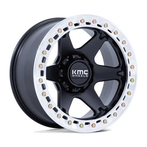 KMC VI BL 20X10 6X5.5 108 -48 S-BLK MACH Wheels