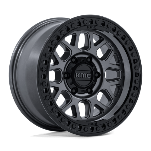 KMC GRS 18X9 5X5 71 +18 G-GUN-MTL-BLK-LP Wheels