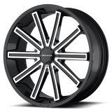 KMC KM681 20X8.5 5X115/120 G-BLK/MCH +15MM Wheels