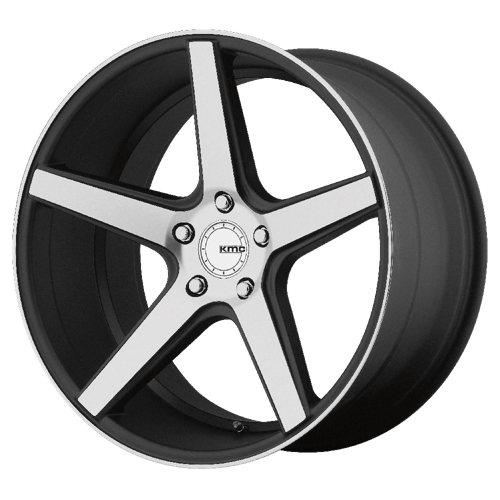 KMC KM685 19X8.5 5X4.5 S-BLK MACH 35MM Wheels