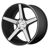 KMC KM685 19X9.5 5X4.5 S-BLK MACH 35MM Wheels