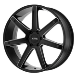 KMC KM700 20X9 6X120 S-BLK MILL 15MM Wheels