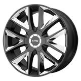 KMC KM710 20X8.5 6X132 S-BLK CHR INS 38M Wheels