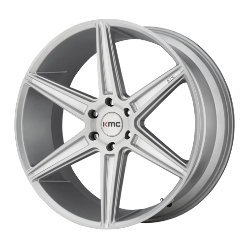 KMC KM712 22X9.5 5X120 BRUSHED SLV 30MM Wheels