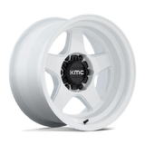 KMC LOBO 17X8.5 6X5.5 106 G-WHT +18 Wheels
