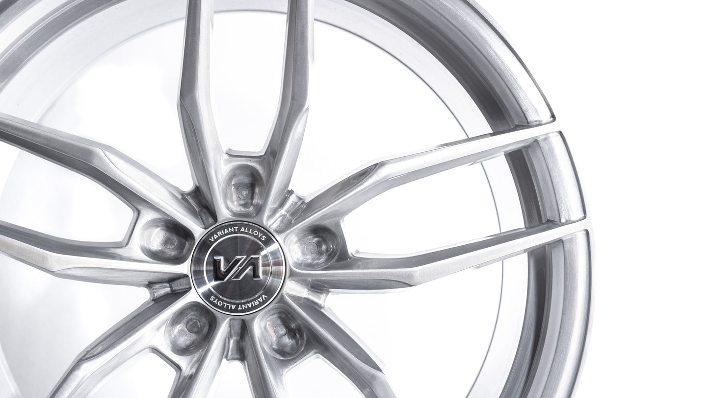 20x10 Brushed Aluminum Cold Forged Collection KRYPTON Variant Forged  Alloy Wheels