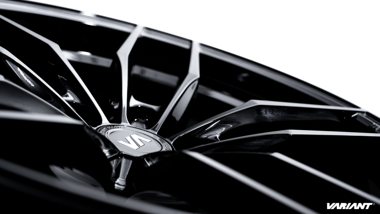 20x9 Gloss Piano Black Cold Forged Collection KRYPTON Variant Forged  Alloy Wheels