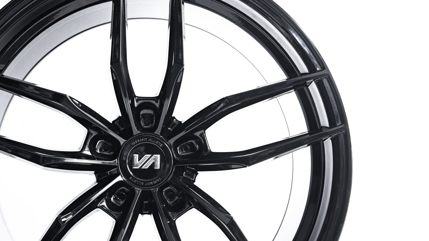 20x11 Gloss Piano Black Cold Forged Collection KRYPTON Variant Forged  Alloy Wheels