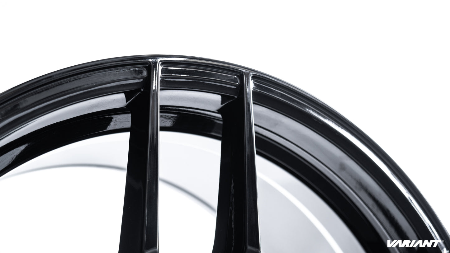 20x10 Gloss Piano Black Cold Forged Collection KRYPTON Variant Forged  Alloy Wheels
