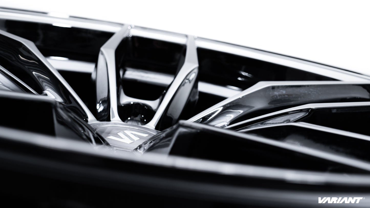 20x10.5 Super Black Chrome Cold Forged Collection KRYPTON Variant Forged  Alloy Wheels