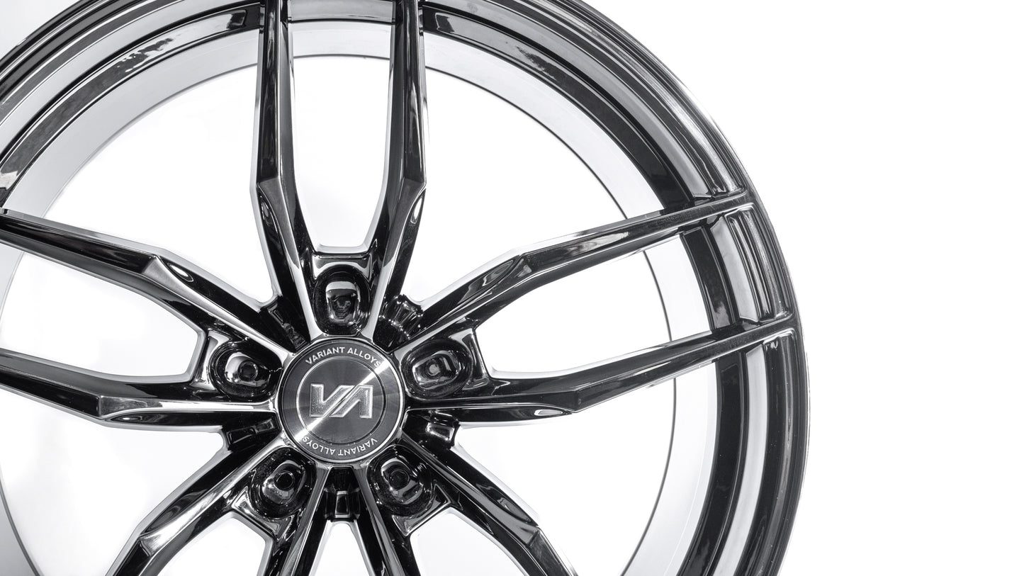 20x9 Super Black Chrome Cold Forged Collection KRYPTON Variant Forged  Alloy Wheels
