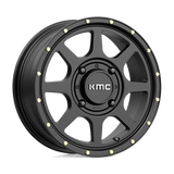 KMC Powersports ADDICT 2 UTV 15X6 4X137 S-BLK 38MM Wheels