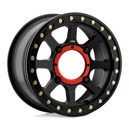 KMC Powersports ADDICT 2 UTV BL 14X7 4X137 S-BLK 38MM Wheels