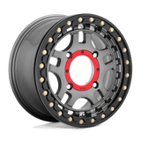 KMC Powersports RECON UTV BL 15X7 4X156 G-MTL BLK-RG +38 Wheels