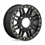 KMC Powersports CAGE UTV BL 15X10 4X137 S-BLK BLK-RG +0 Wheels