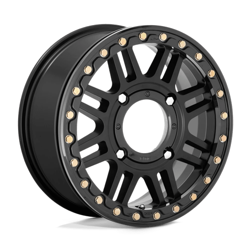 KMC Powersports CAGE UTV BL 15X6 4X137 S-BLK BLK-RG +38 Wheels