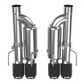 Kooks 09-13 Chevrolet Corvette Z06/ZR1 3in. Valved Axle-Back Exhaust w/ CF Tips