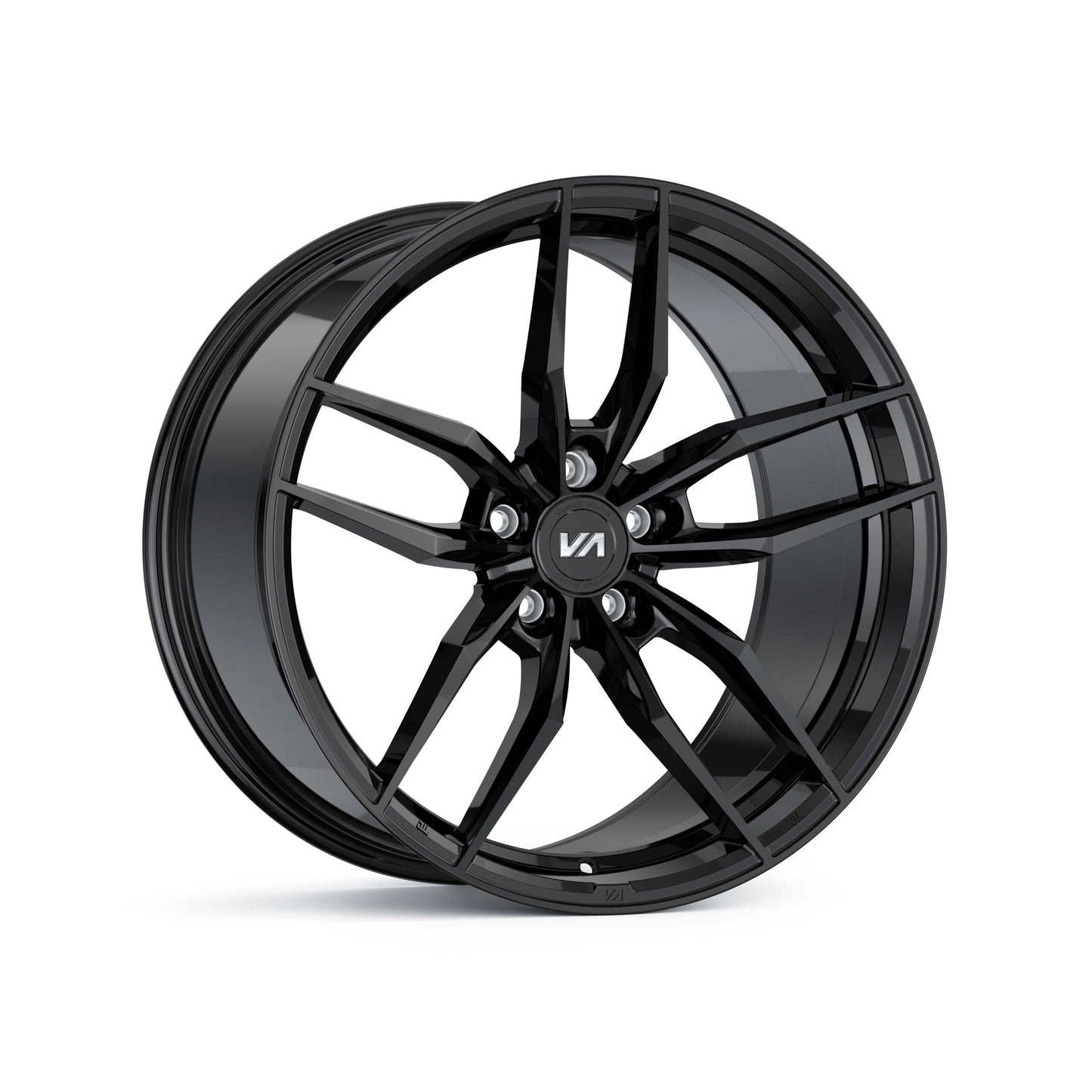 20x10 Gloss Piano Black Cold Forged Collection KRYPTON Variant Forged  Alloy Wheels