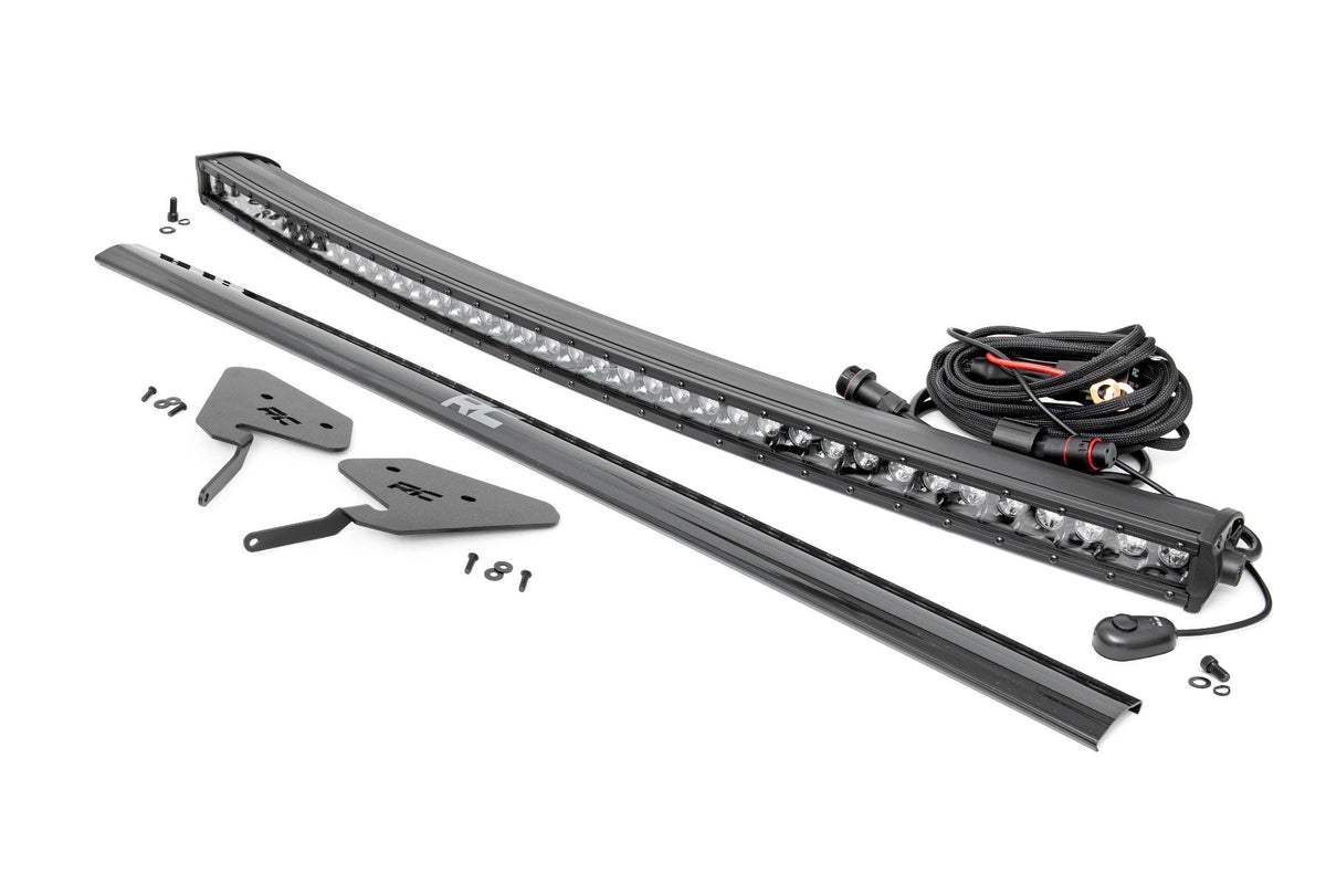 LED Light Kit | 30 Inch Curved | Front Bracket | Black Series | Polaris RZR Turbo S4