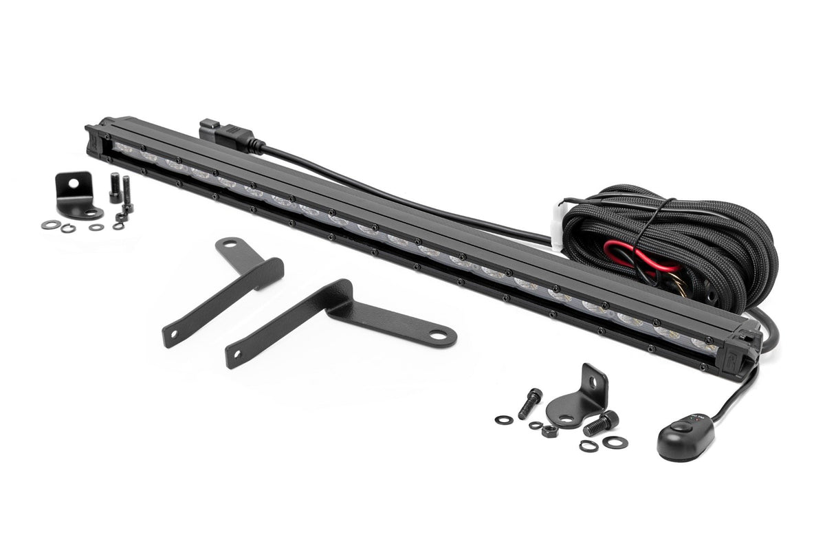 LED Light Kit | Bumper Mount | 20" Black Slim Line | Toyota Tundra (22-26)