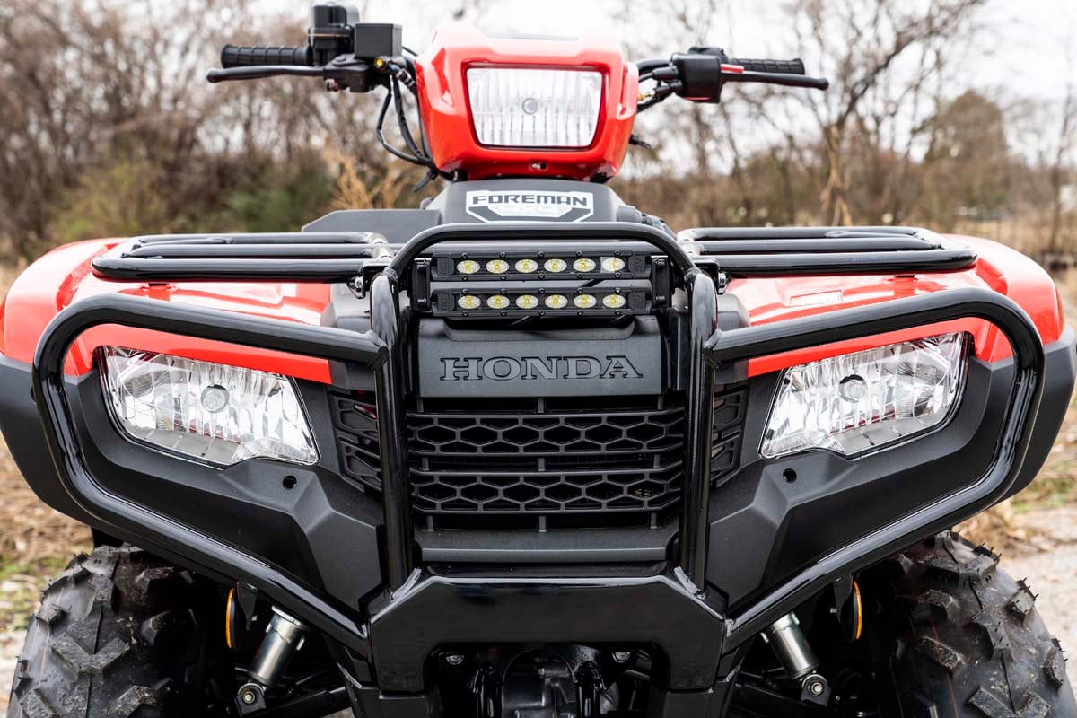 LED Light Kit | Bumper Mount | 6" Black Slimline Pair | Honda Foreman 500