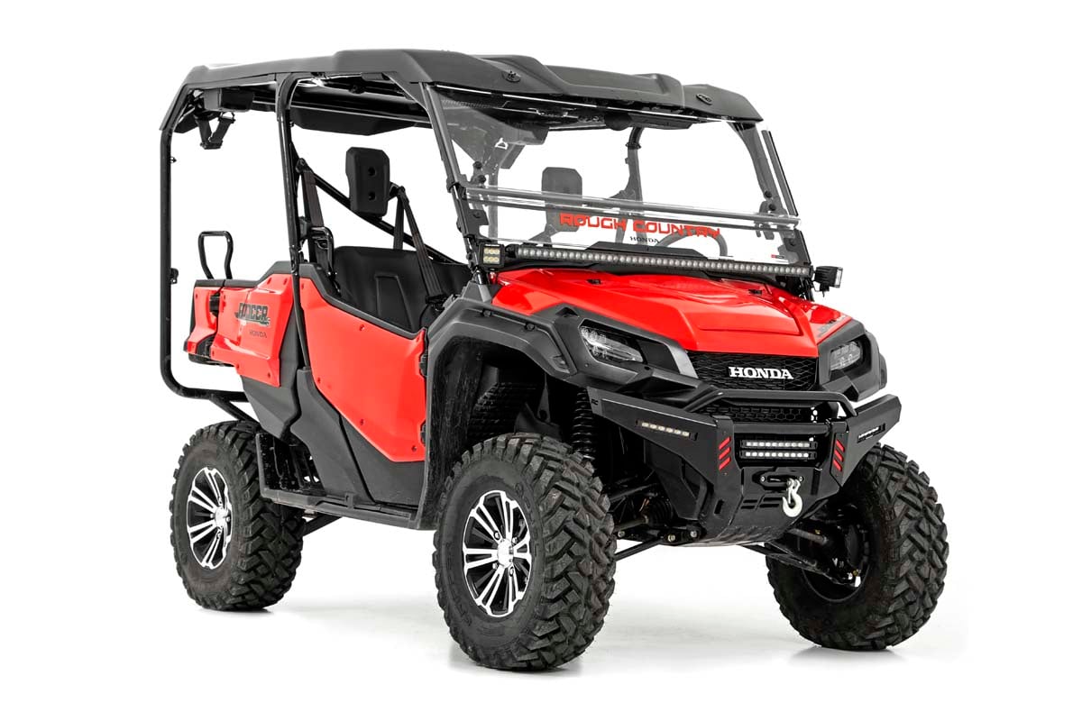 LED Light Kit | Cage Mount | 2" Black Pair | Amber DRL | Honda Pioneer 1000/Pioneer 1000-6
