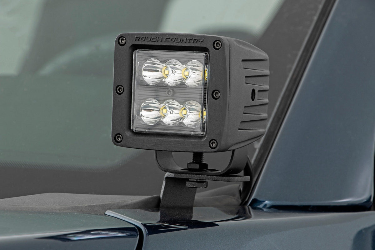 LED Light Kit | Ditch | 2" Black Pair | Amber DRL | Ford F-150 (15-25)/F-150 Lightning (22-25)