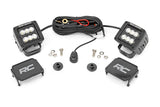LED Light Kit | Ditch Mount | 2" Black Pair | Flood Pattern | Ford Bronco (21-25)