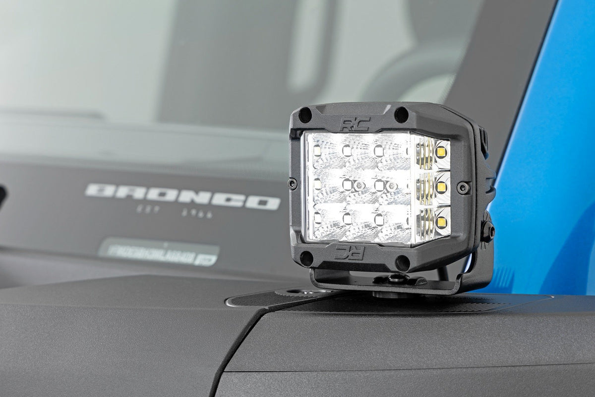 LED Light Kit | Ditch Mount | 2" Spectrum Pair | Spot Pattern | Ford Bronco (21-25)