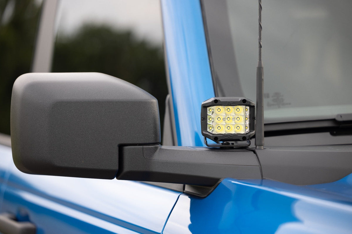 LED Light Kit | Ditch Mount | 2" Spectrum Pair | Spot Pattern | Ford Bronco (21-25)