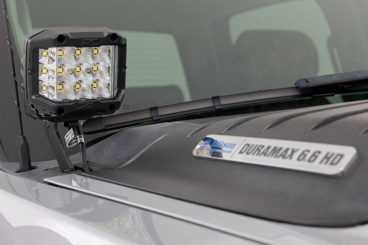 LED Light Kit | Ditch Mount | 3" OSRAM | Wide | Chevy 1500 & Chevy/GMC 2500HD/3500HD (07-14)